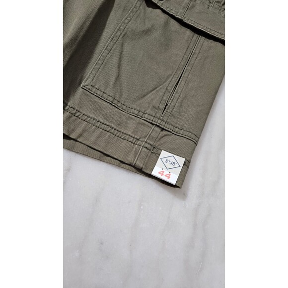 NWT St. John's Bay Men's Cargo Shorts Size 44 Green Comfort Stretch Power Waist - Picture 9 of 9